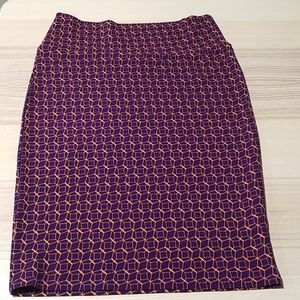 LuLaRoe Cassie Pencil Skirt Geometric Stretch sz M